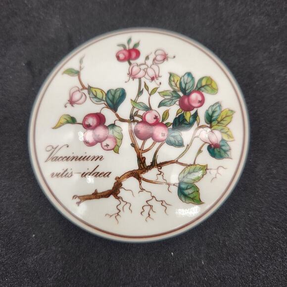 Villeroy & Boch Luxembourg Botanical Vaccinium Vitis-idaea Trinket Box w/Lid - Picture 1 of 4